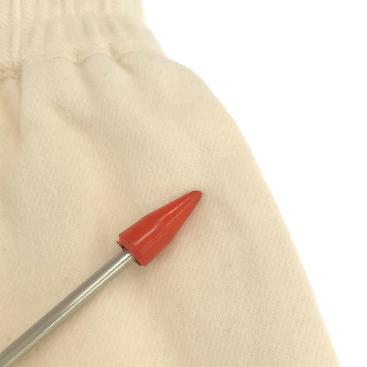 ARGUE / アーギュ | FLANNEL BIO-RE ORGANIC COTTON CIGARET PANTS ワイドパンツ | 1 | アイボリー | レディース