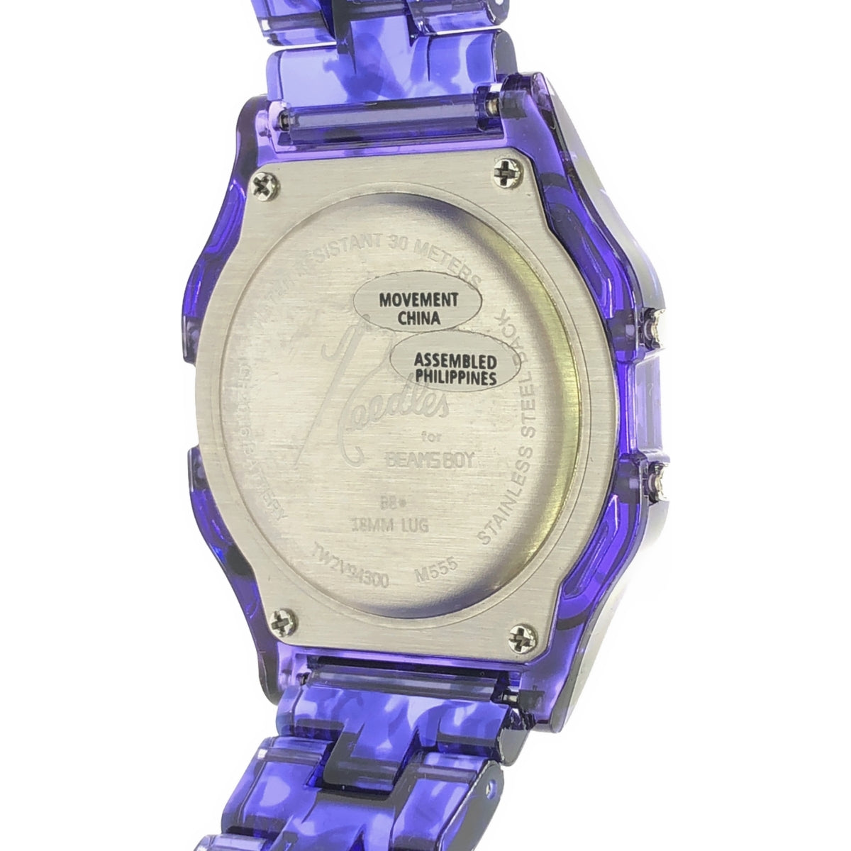 Needles / ニードルス | × TIMEX × BEAMS BOY 別注 Classic Digital Purple / 25周年記念 デジタル  腕時計 |
