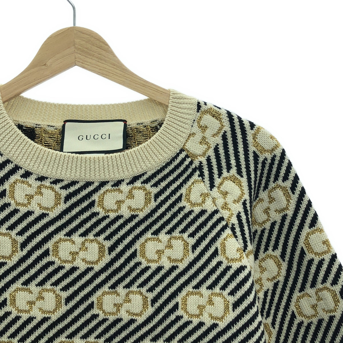 GUCCI | GG print raglan sleeve knit | XS | Women's