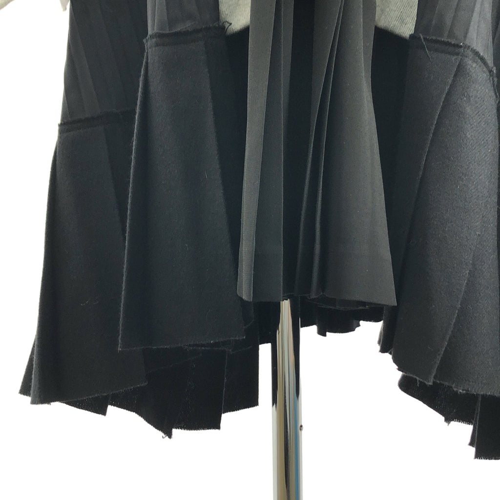 JUNYA WATANABE COMME des GARCONS / 준야와타나베 | 2021AW | 주름 전환 오버사이즈 스웨트 원피스 | S |