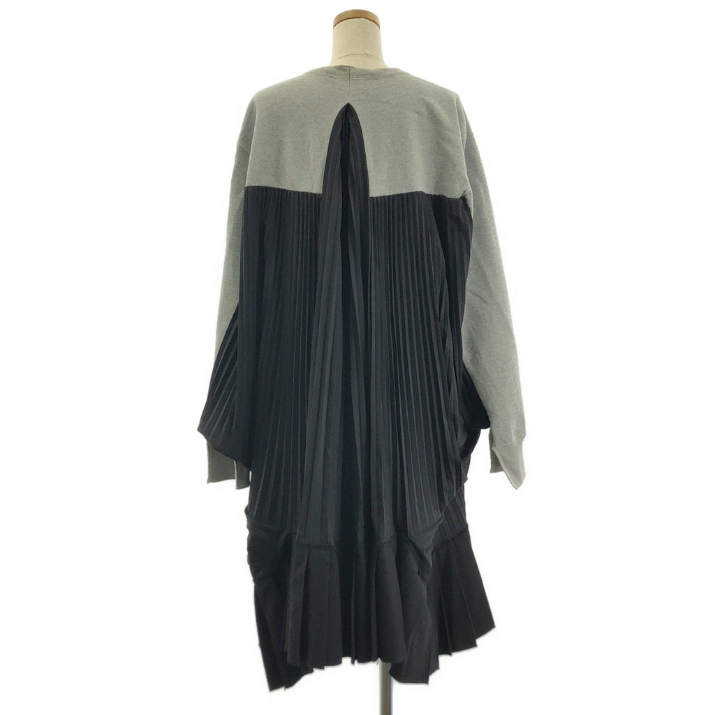 JUNYA WATANABE COMME des GARCONS / 준야와타나베 | 2021AW | 주름 전환 오버사이즈 스웨트 원피스 | S |