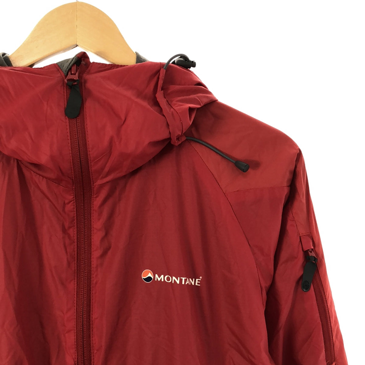 MONTANE | Pertex nylon hooded jacket | S | Red | Men's