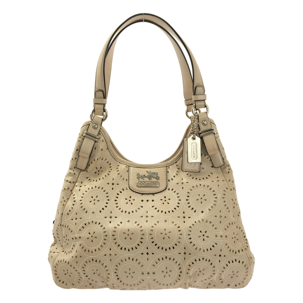 COACH Madison Maggie 鏤空單肩包 | 米色 | 女士