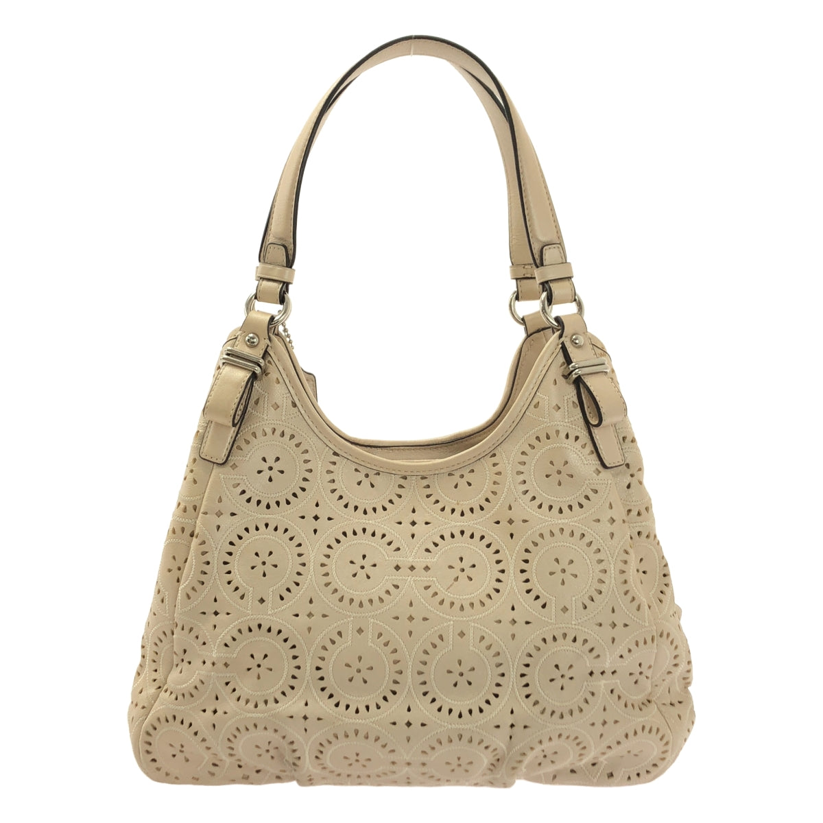 COACH Madison Maggie 鏤空單肩包 | 米色 | 女士