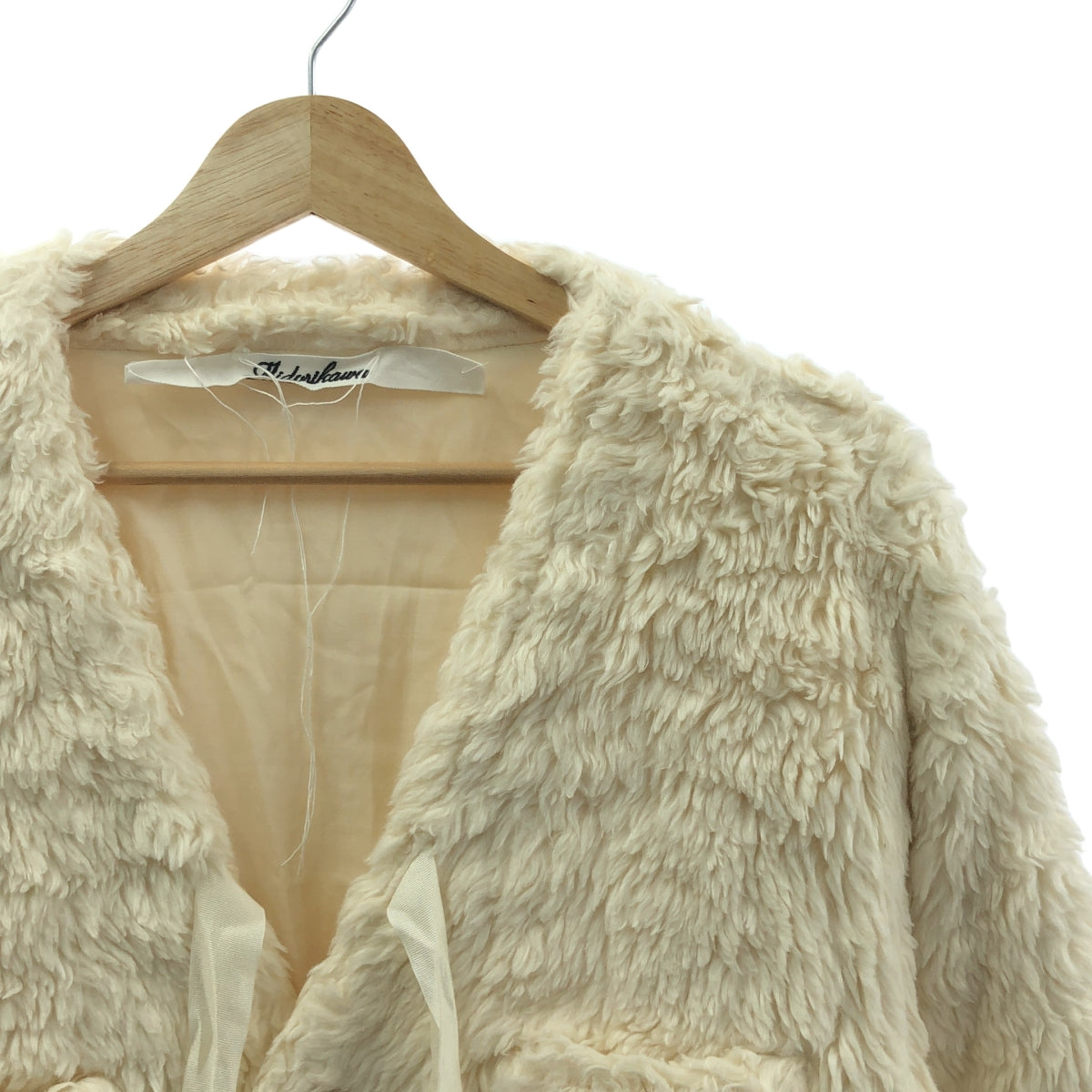【新品】  Midorikawa / ミドリカワ | 2021AW | ORGANIC BOA BLOUSON オーガニックボアブルゾン | FREE | IVORY / アイボリー | メンズ