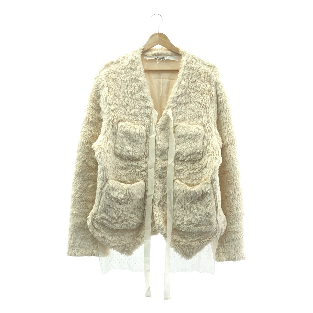 【新品】  Midorikawa / ミドリカワ | 2021AW | ORGANIC BOA BLOUSON オーガニックボアブルゾン | FREE | IVORY / アイボリー | メンズ