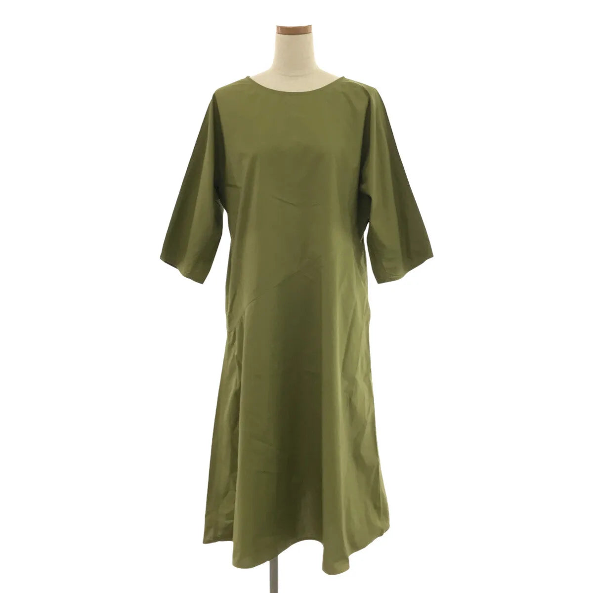 SOFIE D'HOORE / ソフィードール | コットン 切替 フレアワンピース | 36 | カーキ | レディース