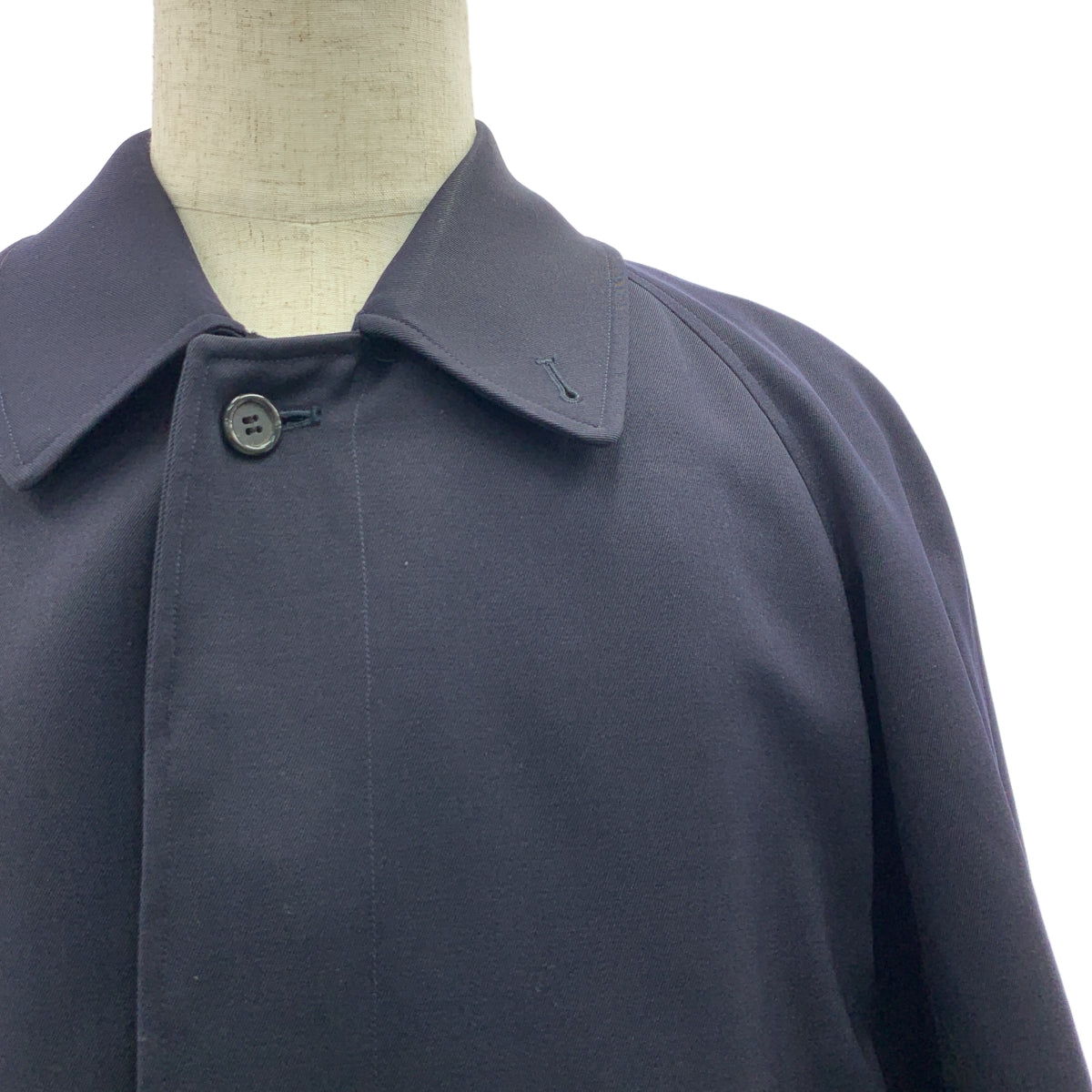 Burberrys / 버버리즈 | 1990s | 빈티지 플라이 프론트 스텐 컬러 오버 코트 / 무늬 총 안감 | 44 | 남성