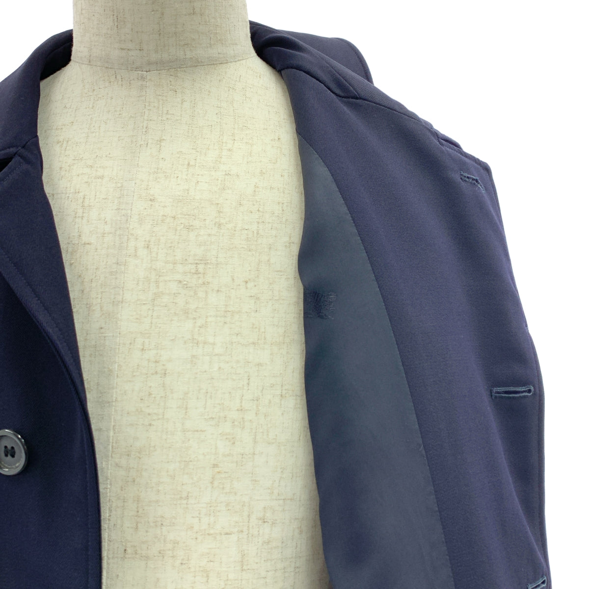 Burberrys / 버버리즈 | 1990s | 빈티지 플라이 프론트 스텐 컬러 오버 코트 / 무늬 총 안감 | 44 | 남성