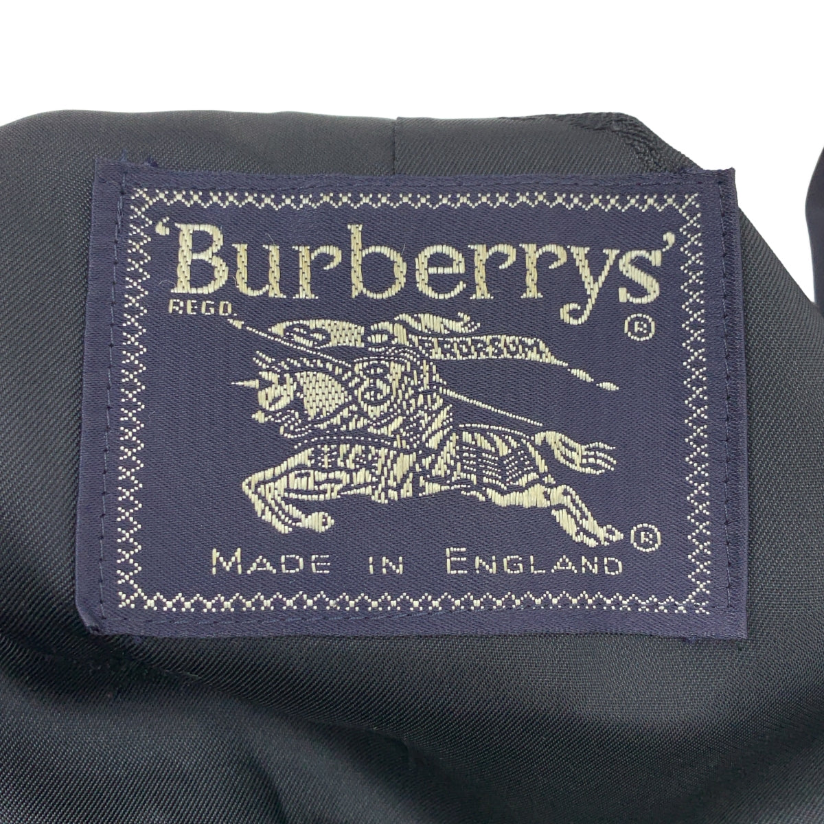 Burberrys / 버버리즈 | 1990s | 빈티지 플라이 프론트 스텐 컬러 오버 코트 / 무늬 총 안감 | 44 | 남성