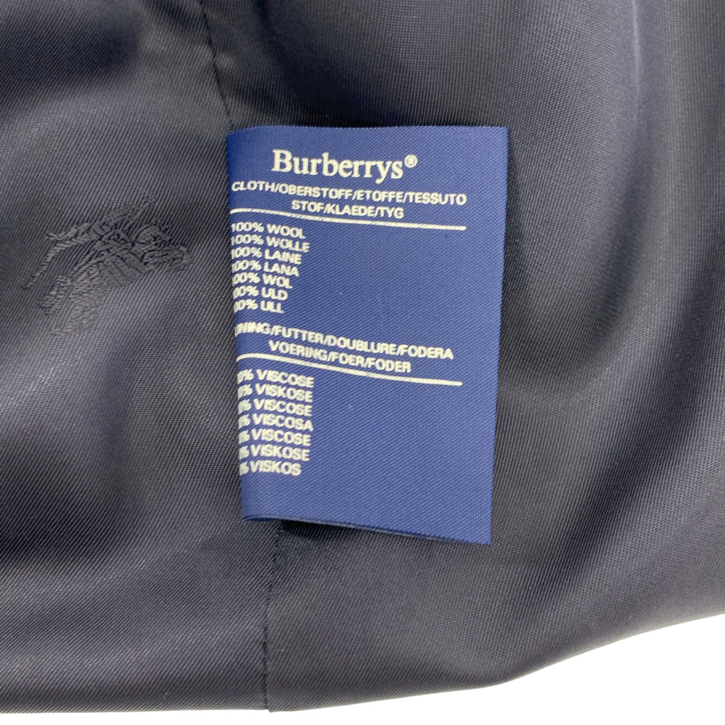 Burberrys / 버버리즈 | 1990s | 빈티지 플라이 프론트 스텐 컬러 오버 코트 / 무늬 총 안감 | 44 | 남성