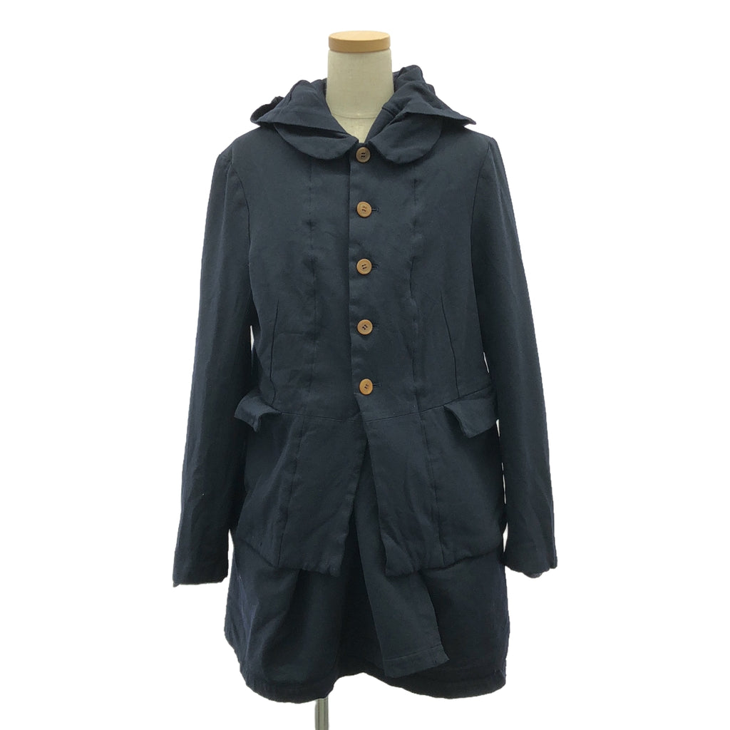 COMME des GARCONS COMME des GARCONS / Comme des | 2012秋冬 |聚酯縮水外套連帽衫/內襯| S |海軍 |女性的