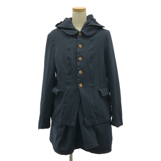 COMME des GARCONS COMME des GARCONS / Comme des | 2012AW | Polyester shrunken coat hoodie / lined | S | Women's