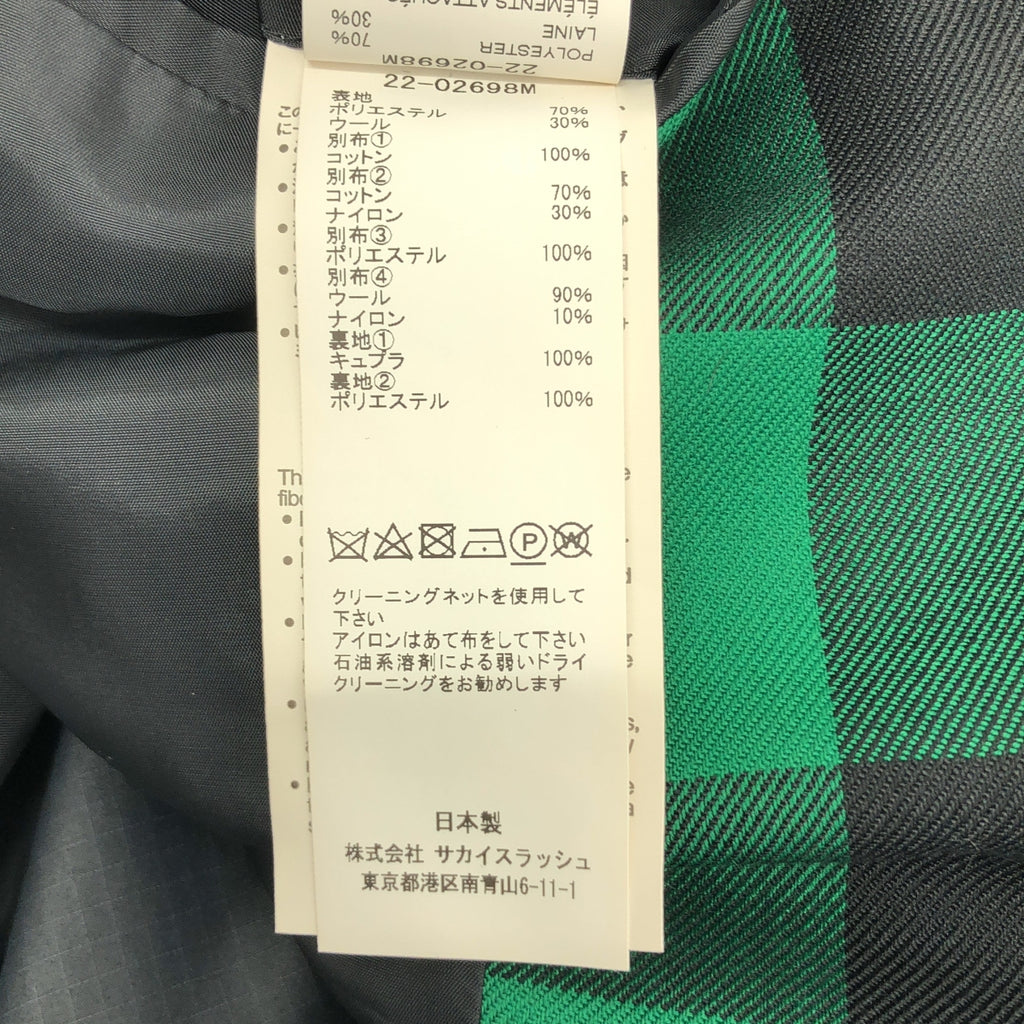 sacai / サカイ | 2022SS | バッファローチェックブルゾン ジャケット | 1 | メンズ