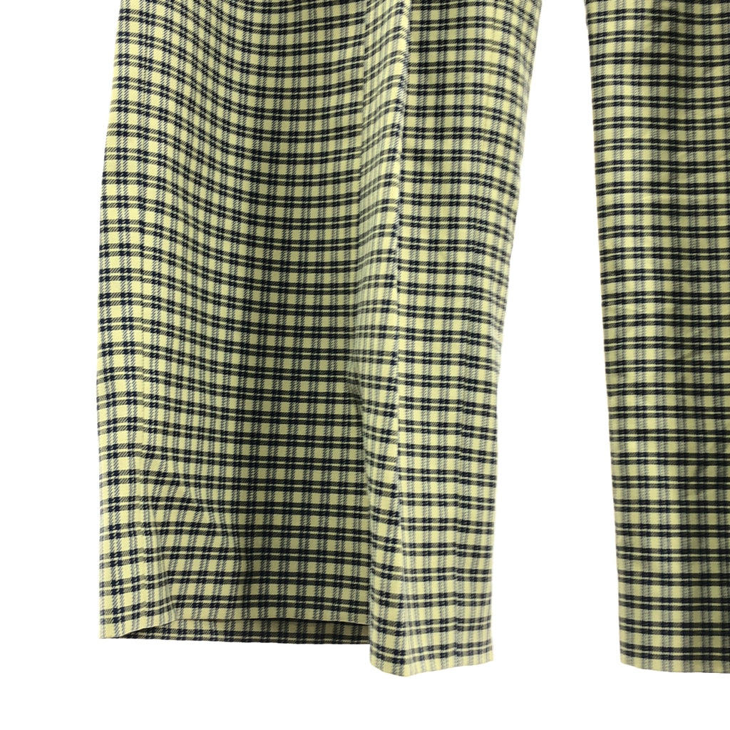 Plan C / 플랜시 | 체크 와이드 2 택 팬츠 | 36 |