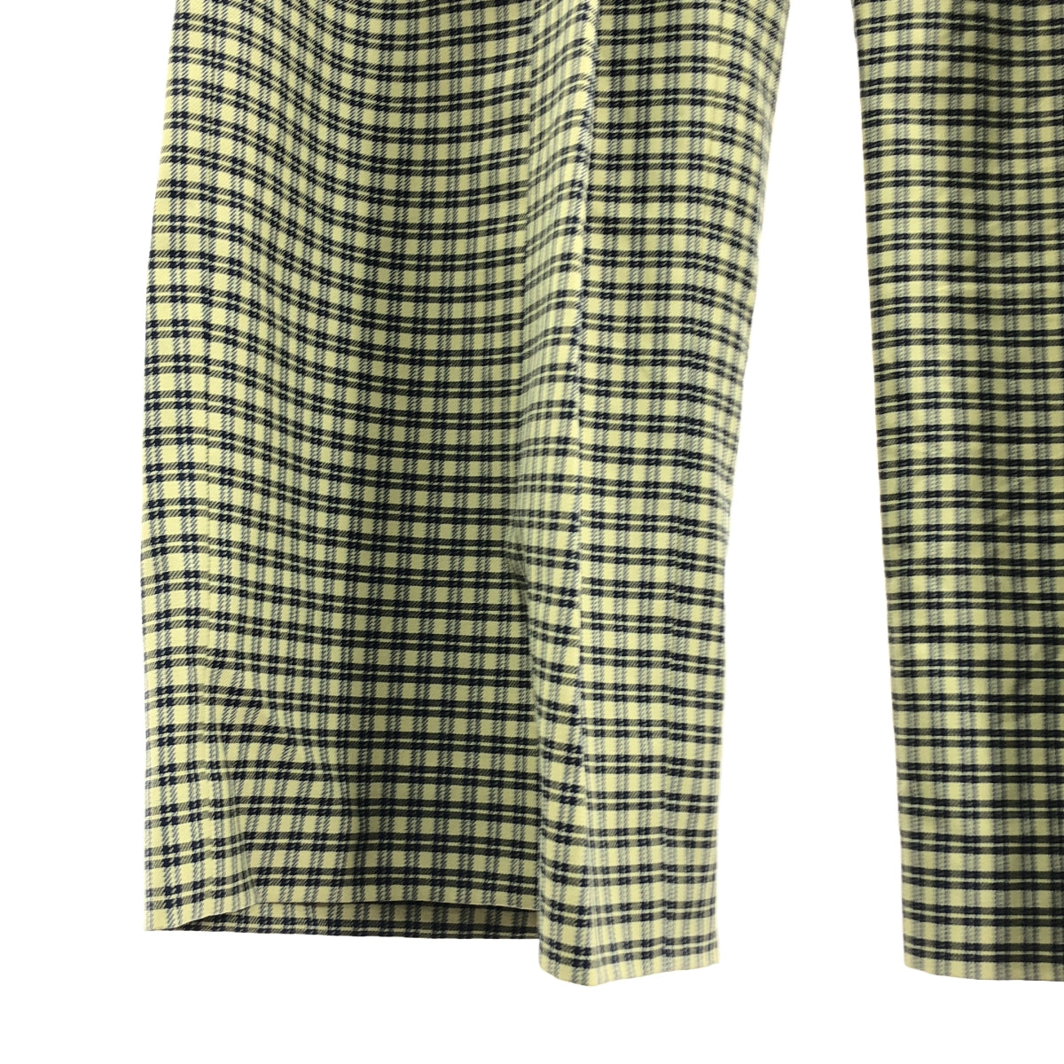 Plan C / 플랜시 | 체크 와이드 2 택 팬츠 | 36 |