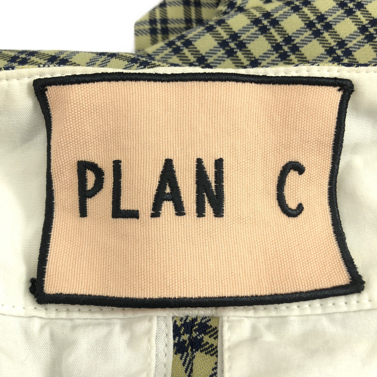 Plan C / 플랜시 | 체크 와이드 2 택 팬츠 | 36 |