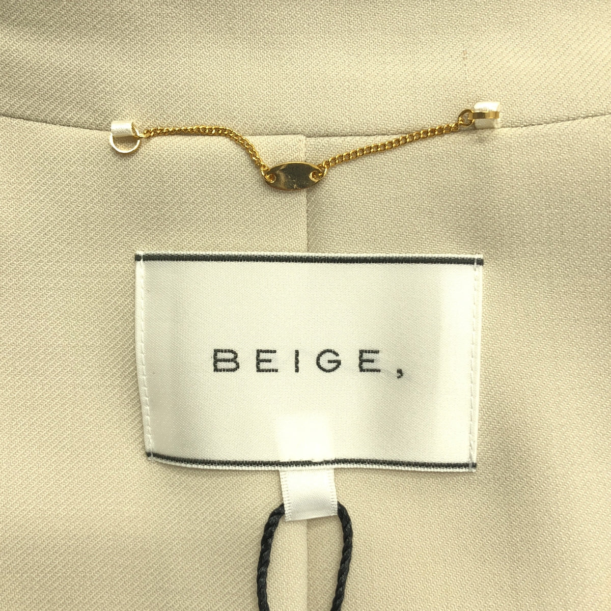 BEIGE， / ベイジ | 異素材 切替 ベルテッド スリット スリーブレス コート | 2 | レディース