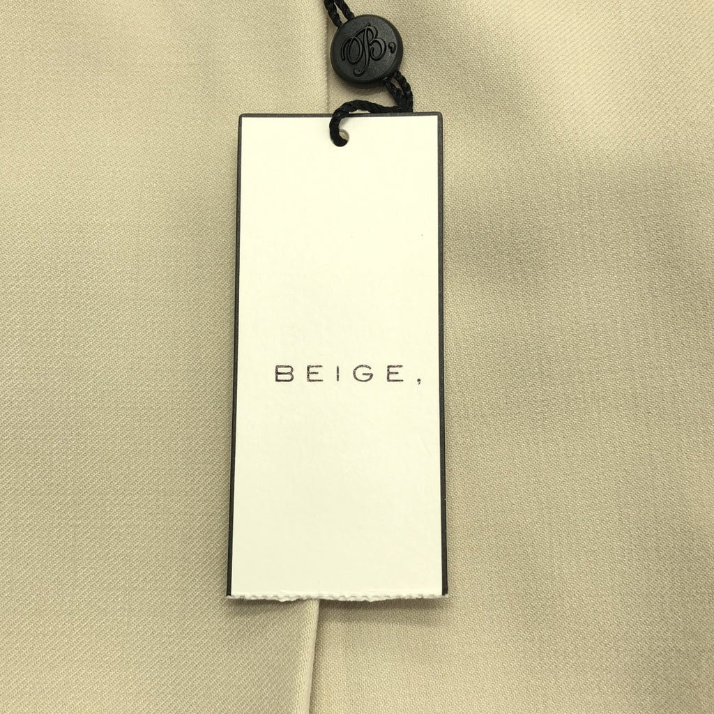 BEIGE， / ベイジ | 異素材 切替 ベルテッド スリット スリーブレス コート | 2 | レディース