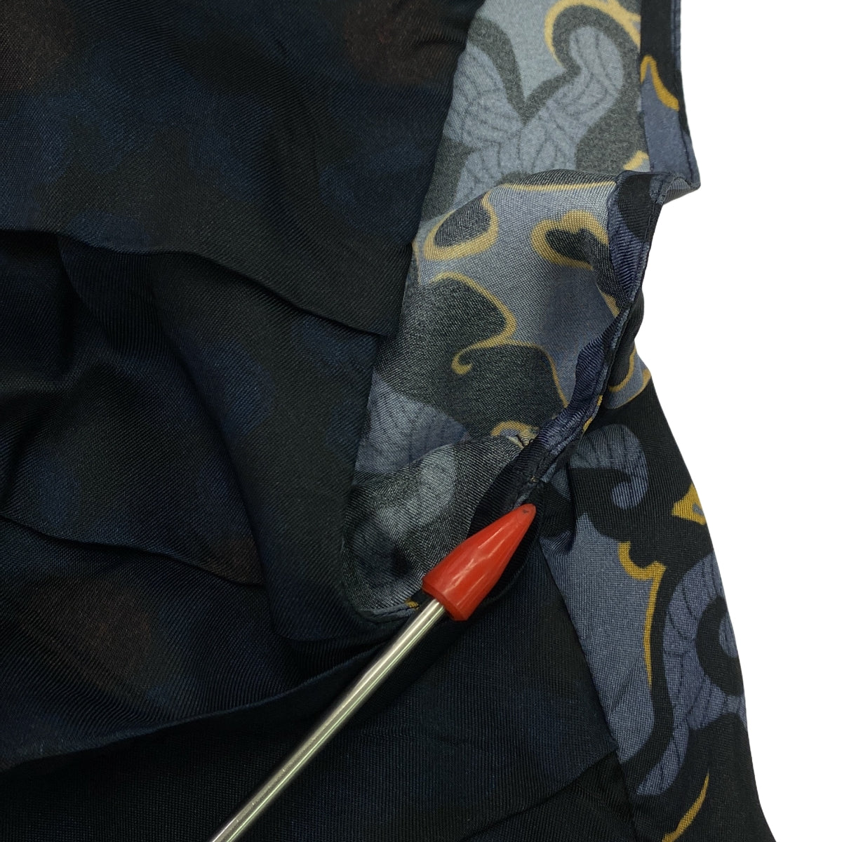 DRIES VAN NOTEN | 2015秋冬 | 層疊無袖長裙 | 36 | 藍色/橘子/黑 | 女款