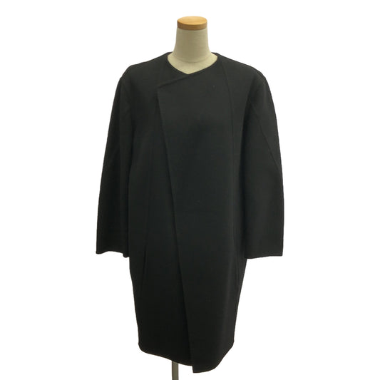 CELINE | Phoebe cashmere blend no-collar Crombie coat | 38 | Black | Women's