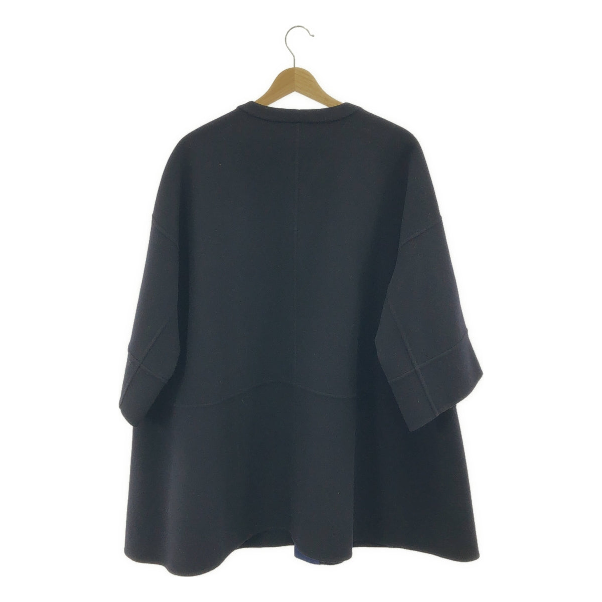 Drawer / ドゥロワー | ウール カシミヤ テントライン ノーカラー