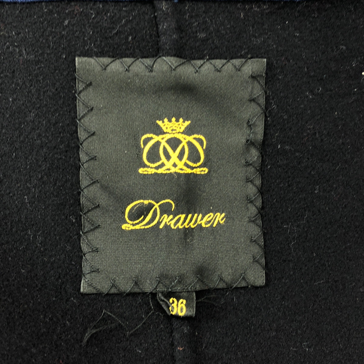 【美品】Drawerドゥロワー テントラインノーカラー　コート　カシミヤ Drawer / ドゥロワー | ウール カシミヤ テントライン ノーカラー