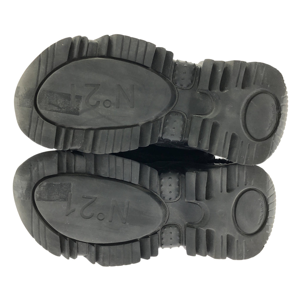 N°21 / ヌメロヴェントゥーノ | ファー トリム チェーン ミュール シューズ | 36 | レディース