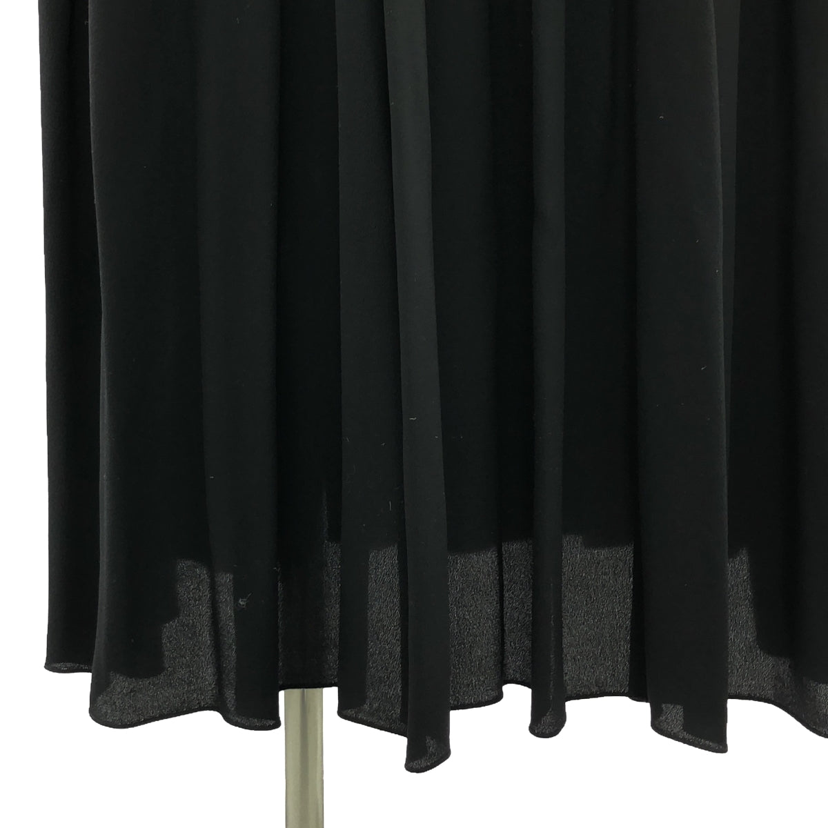[Beautiful condition] N°21 / Numero Ventuno | Acetate silk gathered volume dress one-piece | 38 | Black | Women's