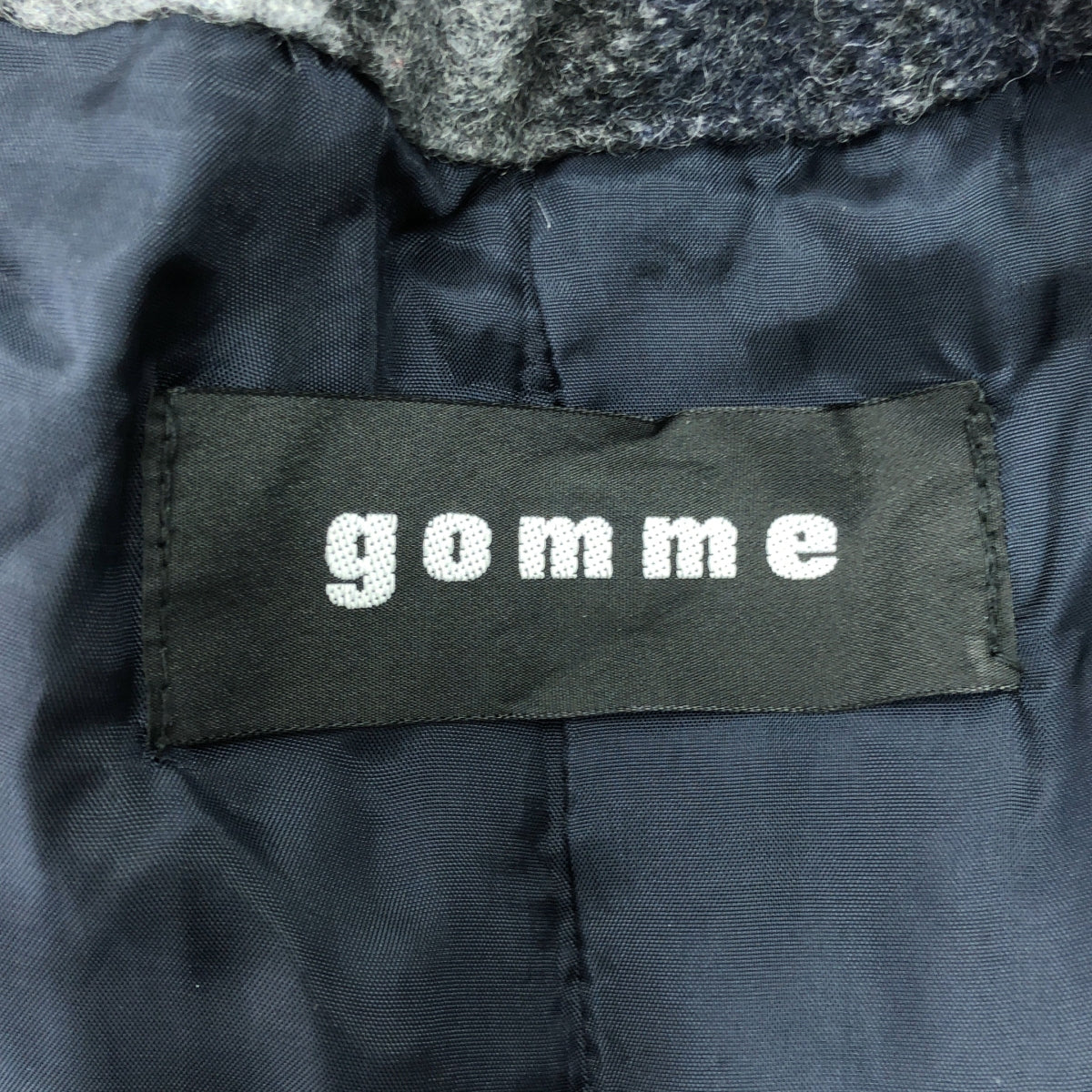 gomme / 고무 | 체크 플리츠 롱 이지 스커트 | M | 네이비 / 블랙 | 여성