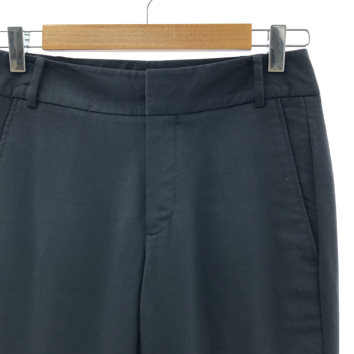 HELMUT LANG / 헬무트랑 | 울 슬랙스 팬츠 | 00 | 블랙 | 여성