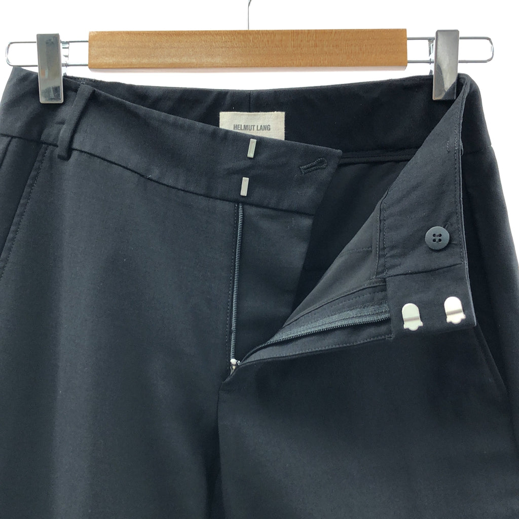 HELMUT LANG / ヘルムートラング | ウール スラックス パンツ | 00 | ブラック | レディース