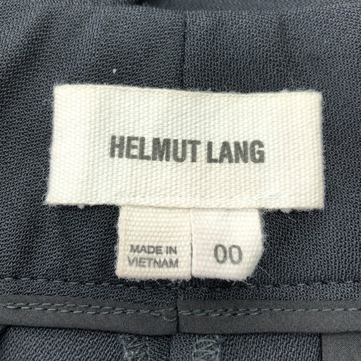 HELMUT LANG / ヘルムートラング | ウール スラックス パンツ | 00 | ブラック | レディース