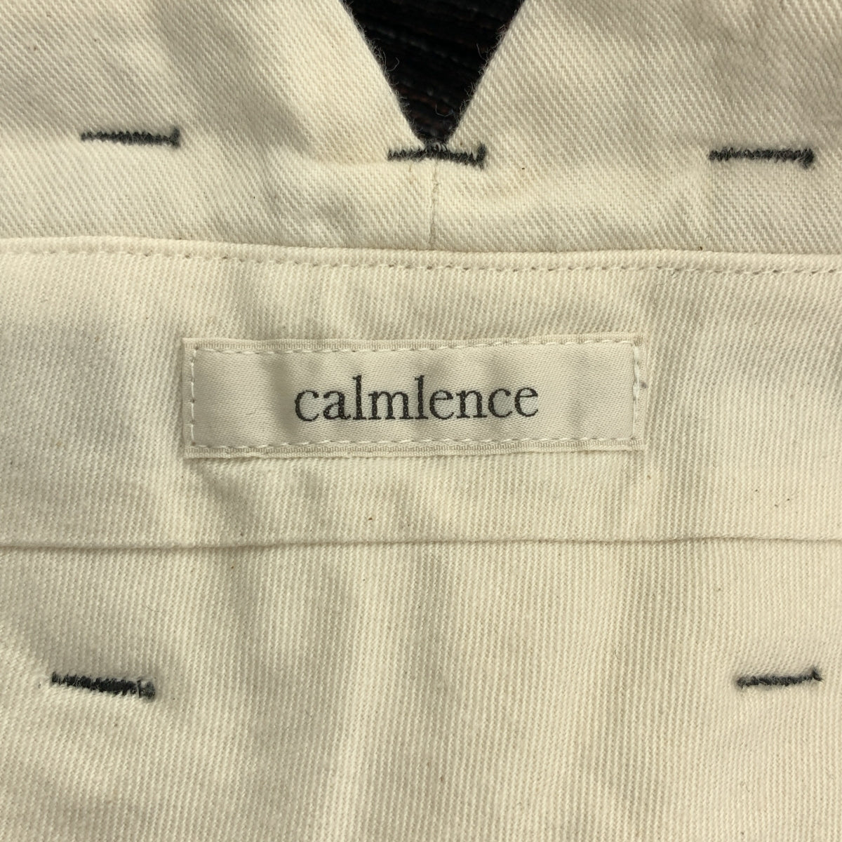 【美品】  calmlence / カームレンス | 2025SS | Triple Pleated Wide Random Border ランダムボーダー 3プリーツ ワイドパンツ | 1 | ブラック / ブラウン | メンズ
