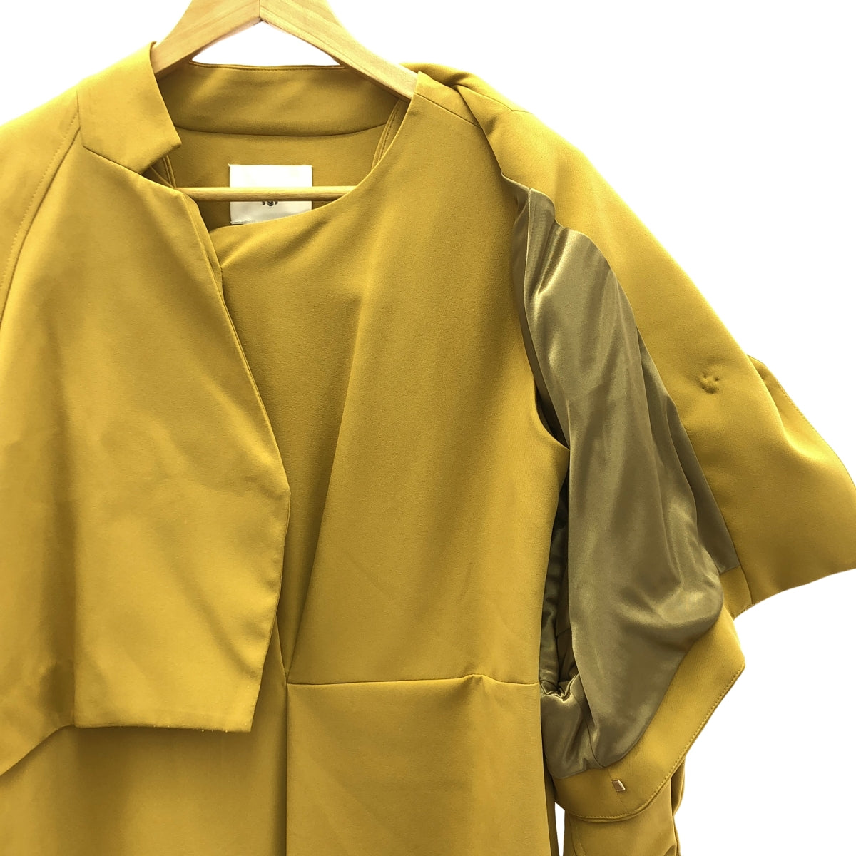 AMERI / 美國 | × otona MUSE / 設定 / OTONA SHORT JACKET SET UP DRESS / 外套與洋裝 | M |芥末 |女性的