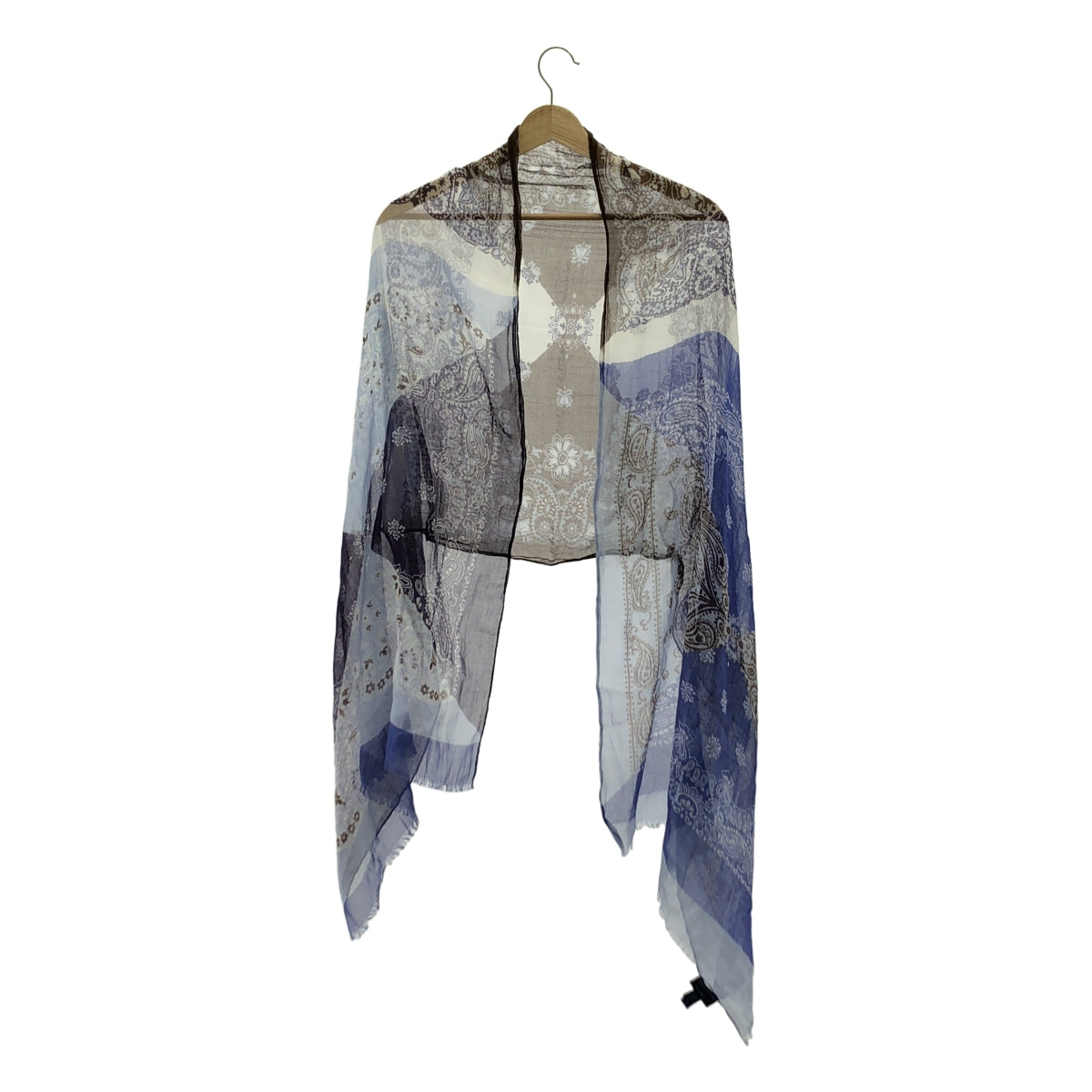 FRANCO BASSI | BEAMS 獨家印花棉紗披肩 | 多色