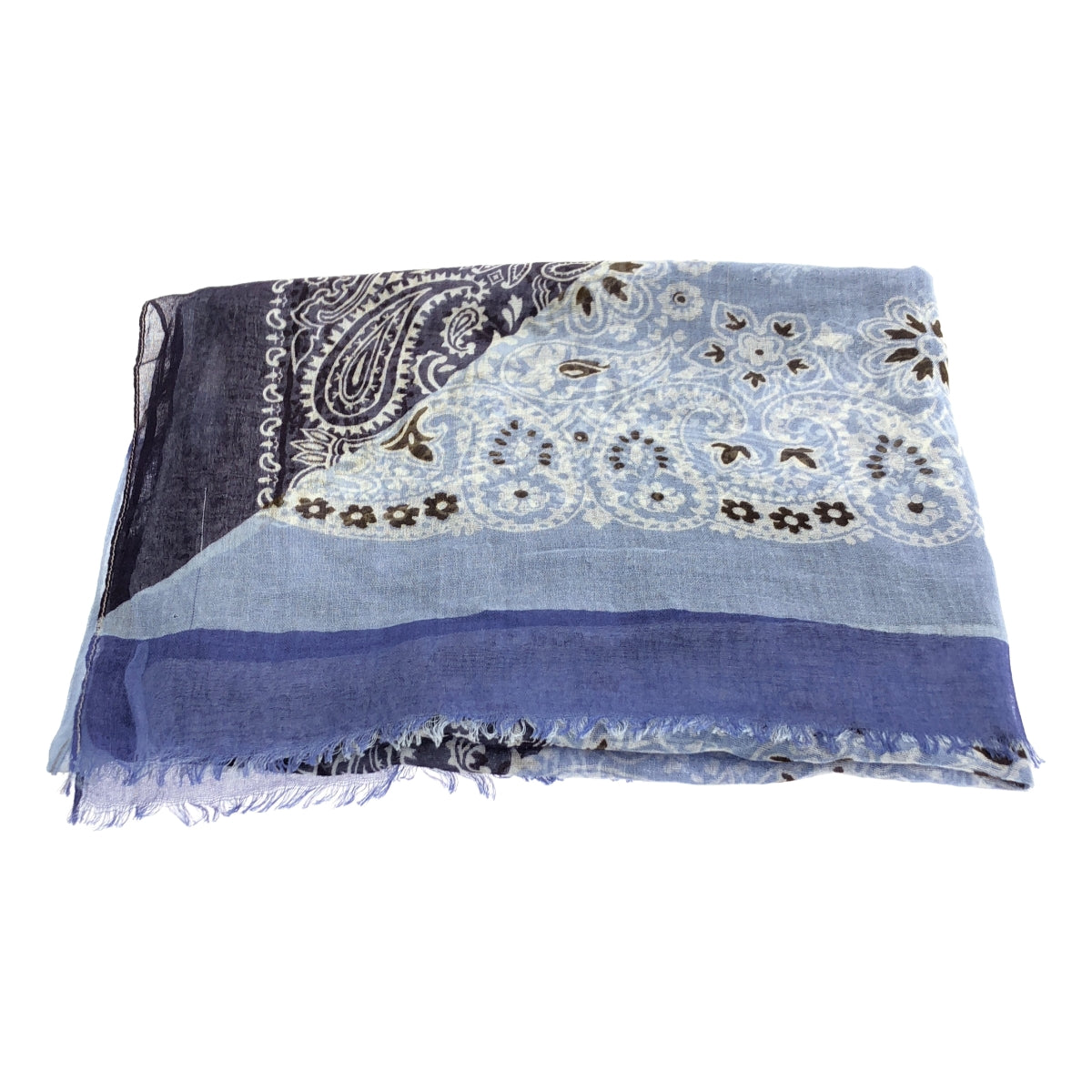 FRANCO BASSI | BEAMS 獨家印花棉紗披肩 | 多色