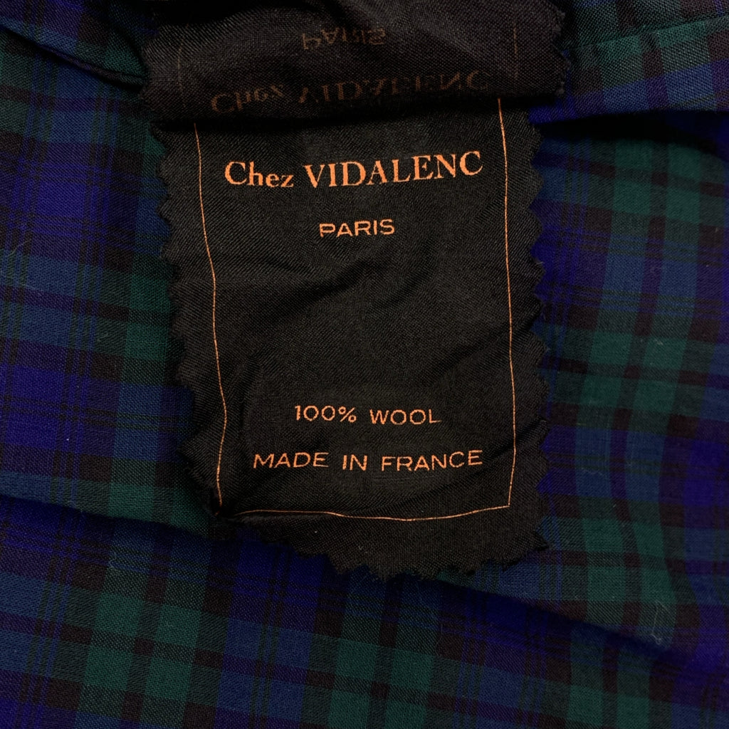 Chez VIDALENC / 셰비다렌크 | 울 체크 라이닝 이지 팬츠 | 2 |