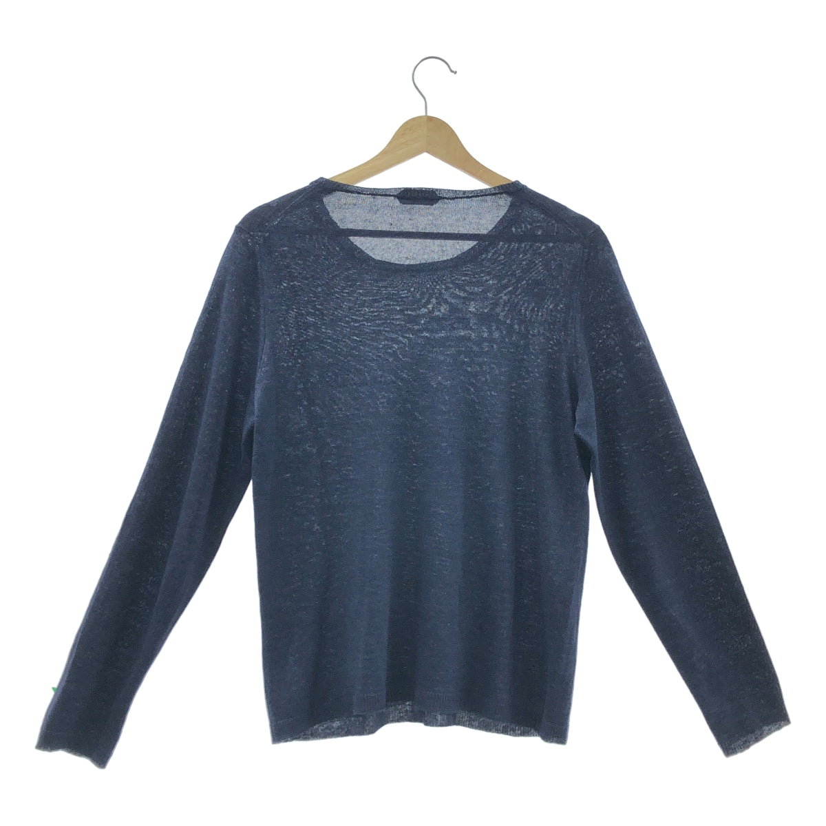 ZANONE | 亞麻圓領毛衣 | 尺寸 46 | 海軍藍 | 男款