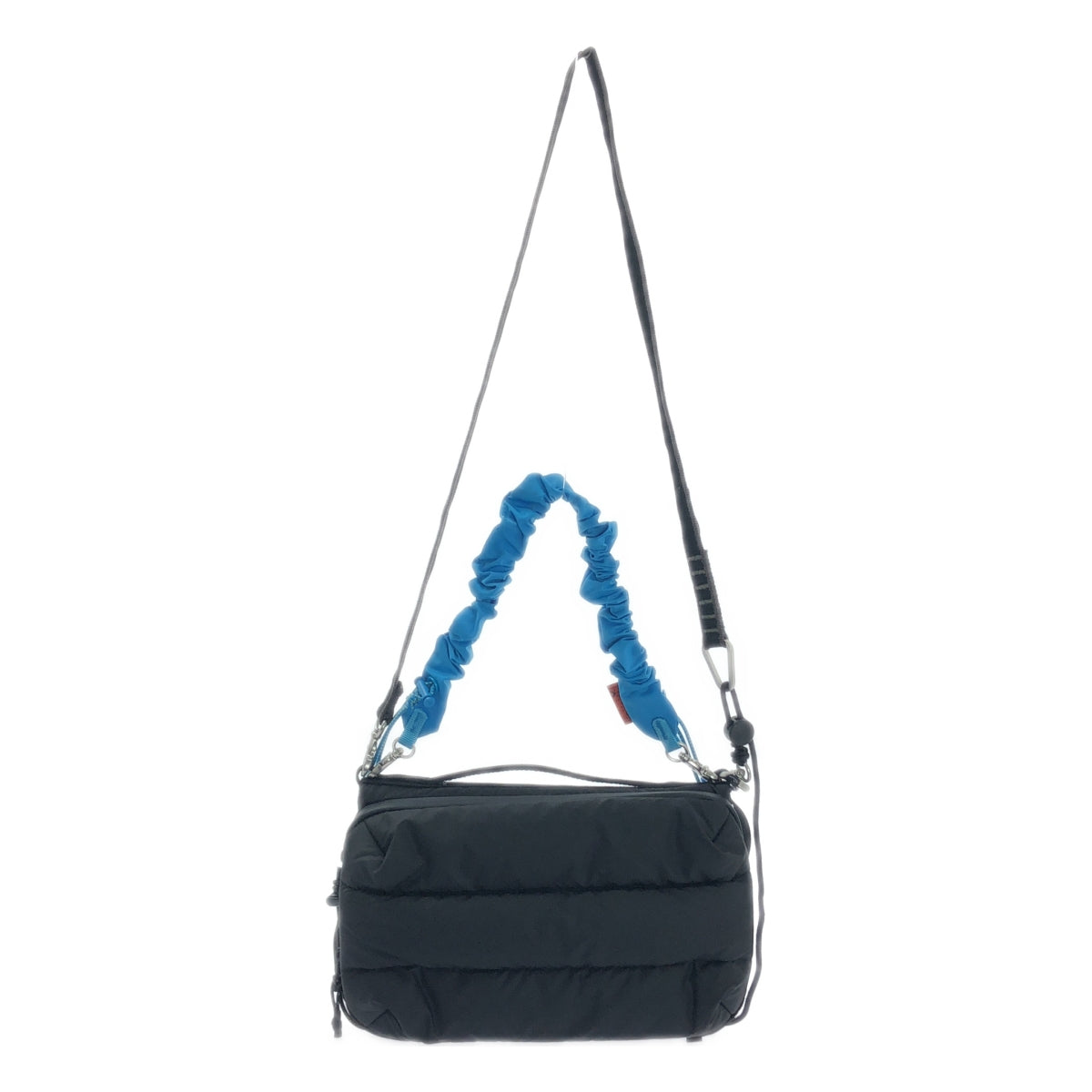 【成色極佳】topologie | 三件式水壺包/20mm肩帶/彈性腕帶 | 黑色/黑色/藍色 | 女士