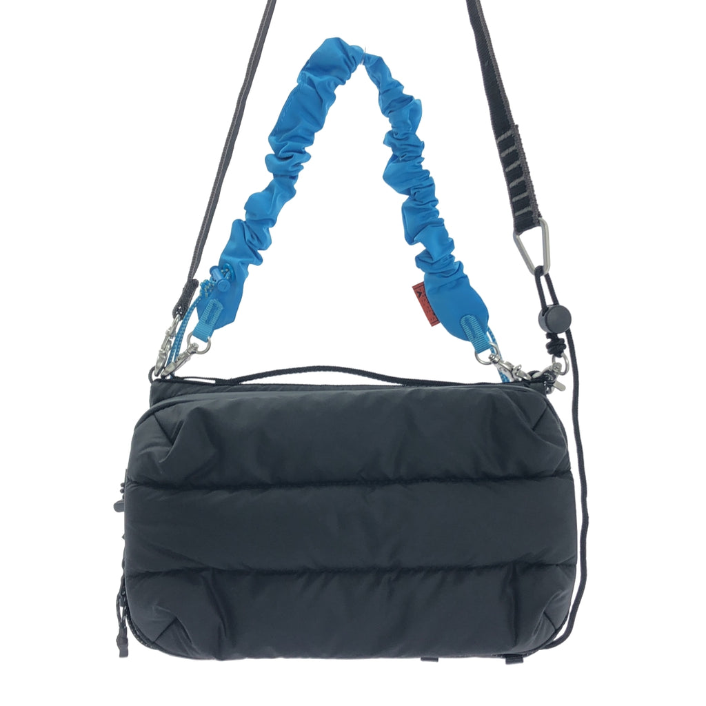 【成色極佳】topologie | 三件式水壺包/20mm肩帶/彈性腕帶 | 黑色/黑色/藍色 | 女士