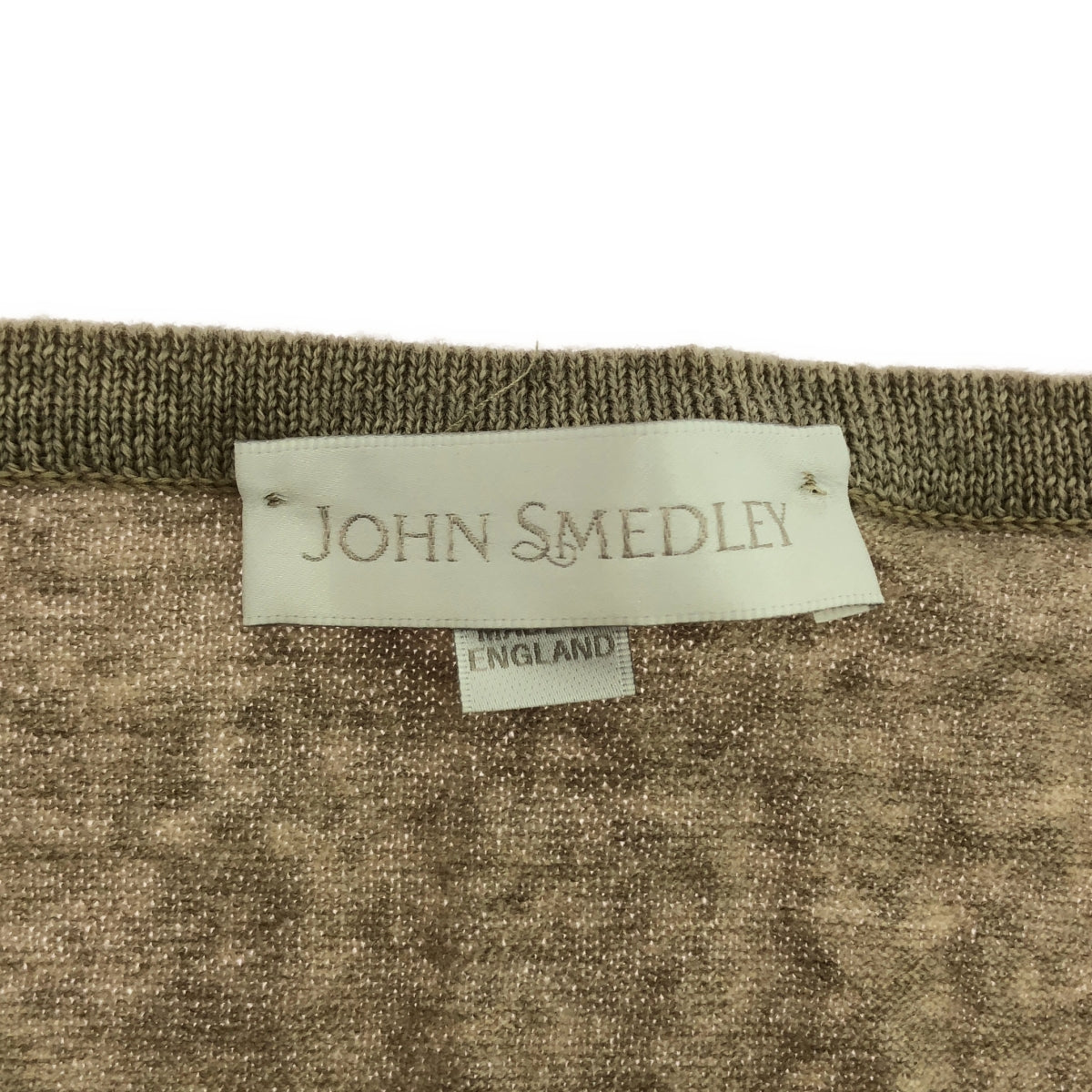 JOHN SMEDLEY / ジョンスメドレー | ウール ハイゲージ ニット カーディガン | S | ベージュ | レディース