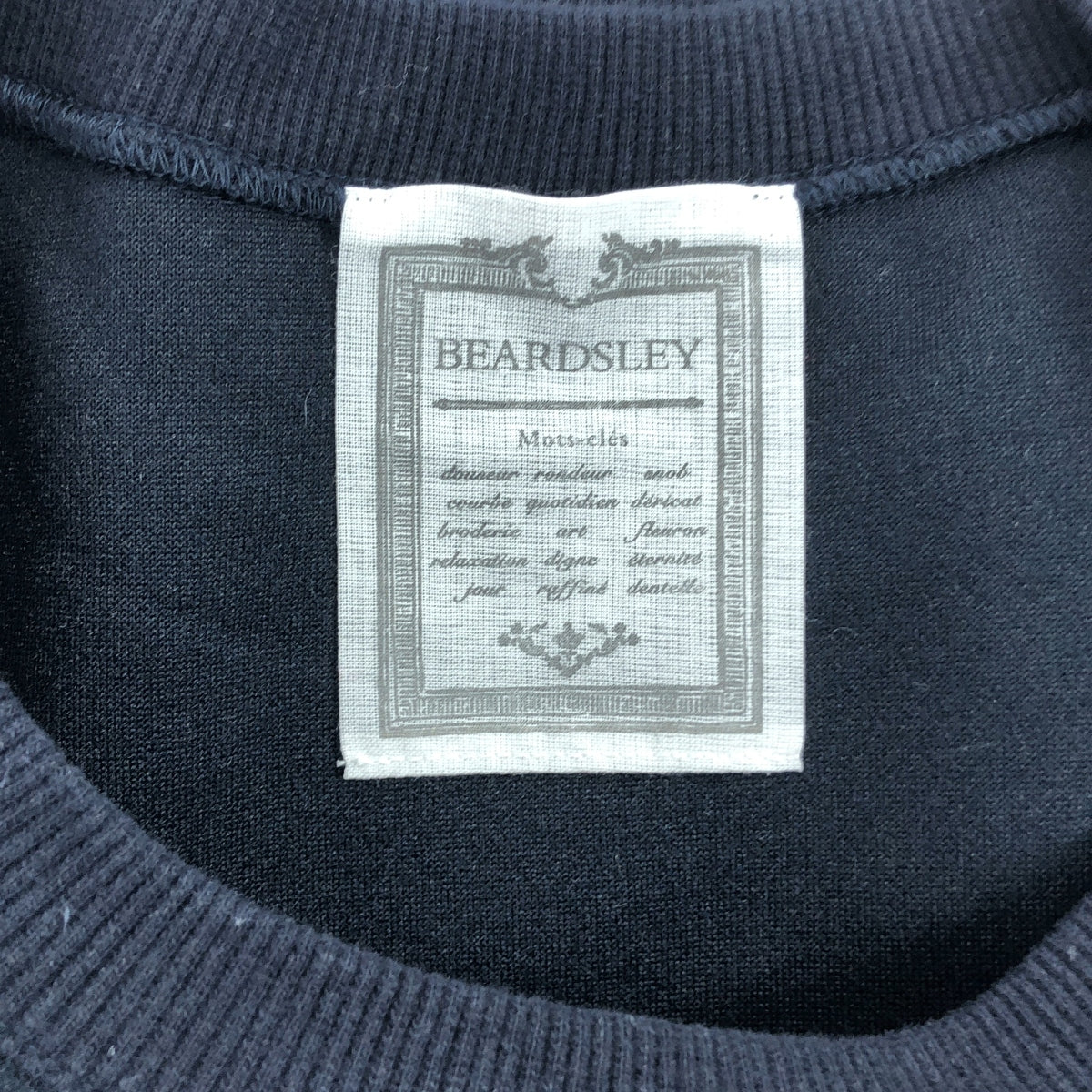 BEARDSLEY / ビアズリー | 2022AW | ロゴ クルーネック スウェット プルオーバー | F | ブラック | レディース
