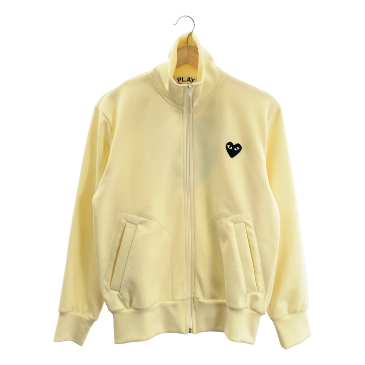 PLAY COMME des GARCONS / プレイコムデギャルソン | ハートロゴワッペン バックプリント ジャージ トラックジャケット | S | レディース