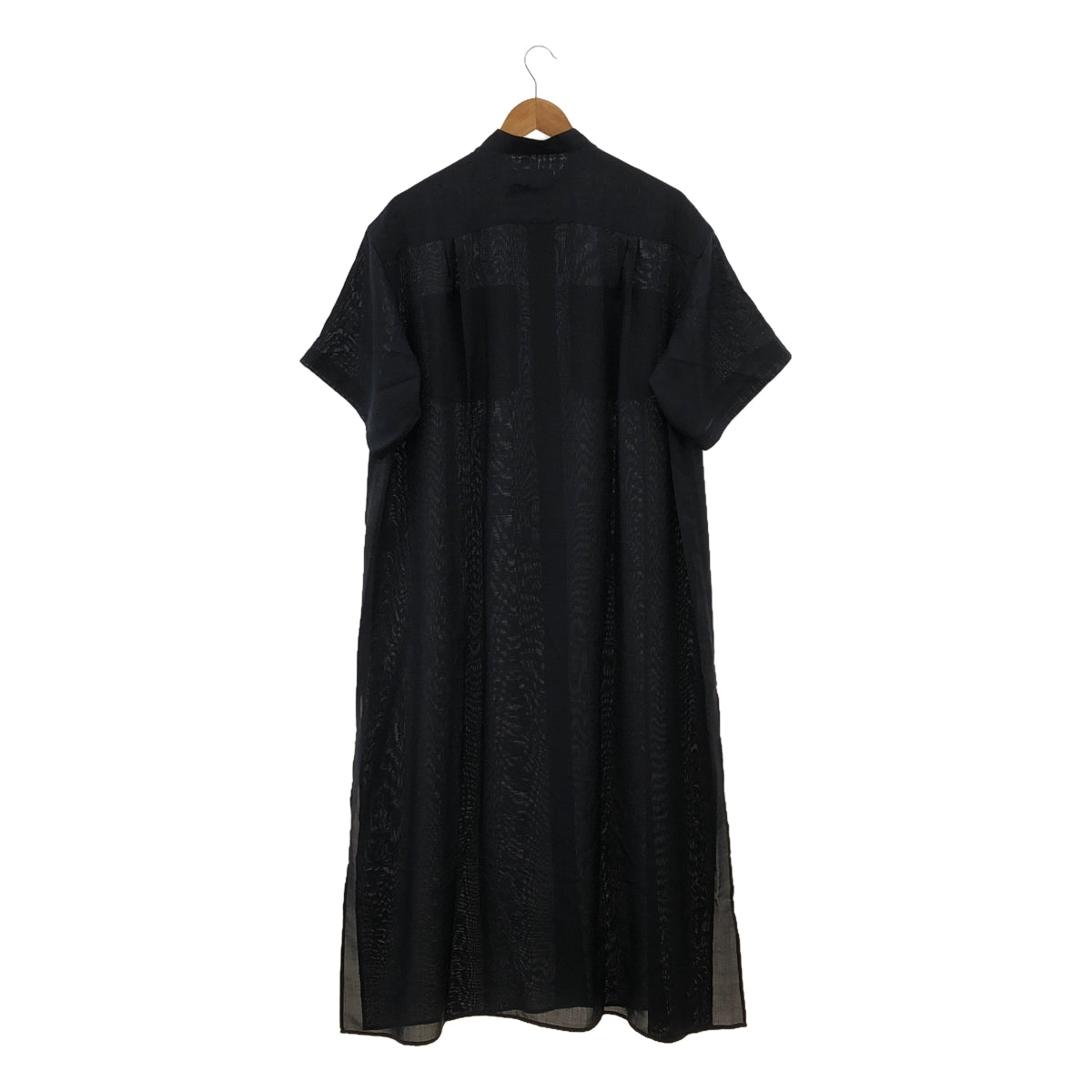 HYKE / 하이크 | 2021SS | SHARK SKIN SHIRT MAXI DRESS 셔츠 원피스 | 1 | 여성