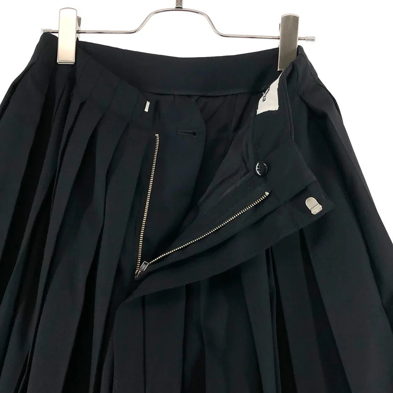 noir kei ninomiya / ノワールケイニノミヤ | 2017SS | ウール プリーツ加工 ワイド パンツ | S | レディース