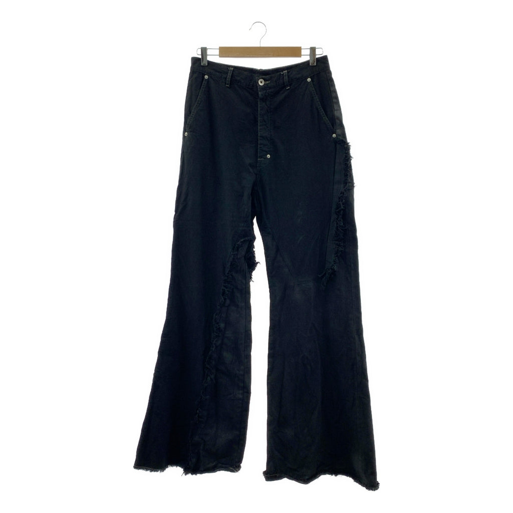 Rick Owens / リックオウエンス | 2025AW | Joris Trouser 切替コーティングワイドパンツ | 29 | ブラック | メンズ