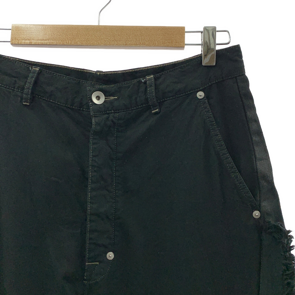 Rick Owens / リックオウエンス | 2025AW | Joris Trouser 切替コーティングワイドパンツ | 29 | ブラック | メンズ