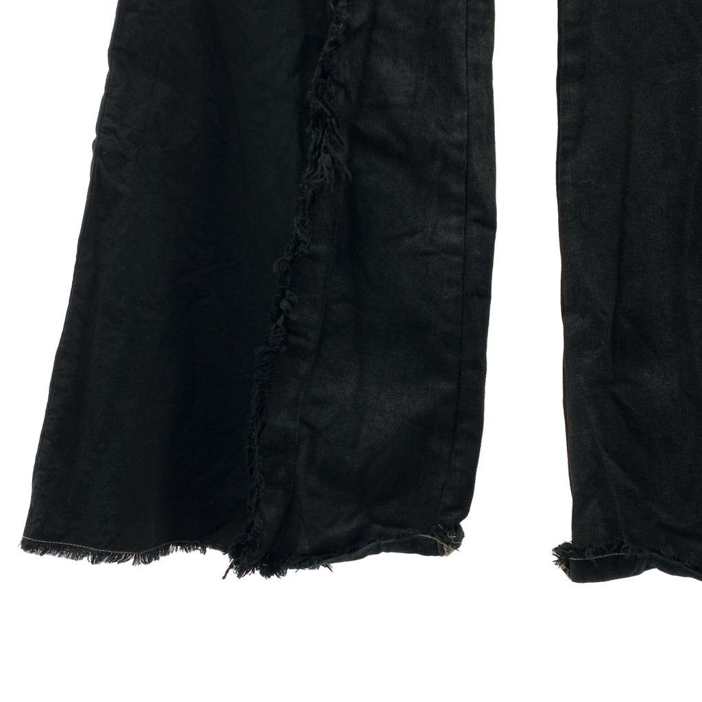 Rick Owens / リックオウエンス | 2025AW | Joris Trouser 切替コーティングワイドパンツ | 29 | ブラック | メンズ