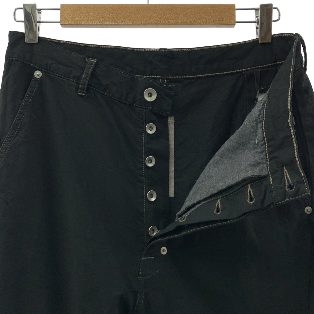 Rick Owens / リックオウエンス | 2025AW | Joris Trouser 切替コーティングワイドパンツ | 29 | ブラック | メンズ